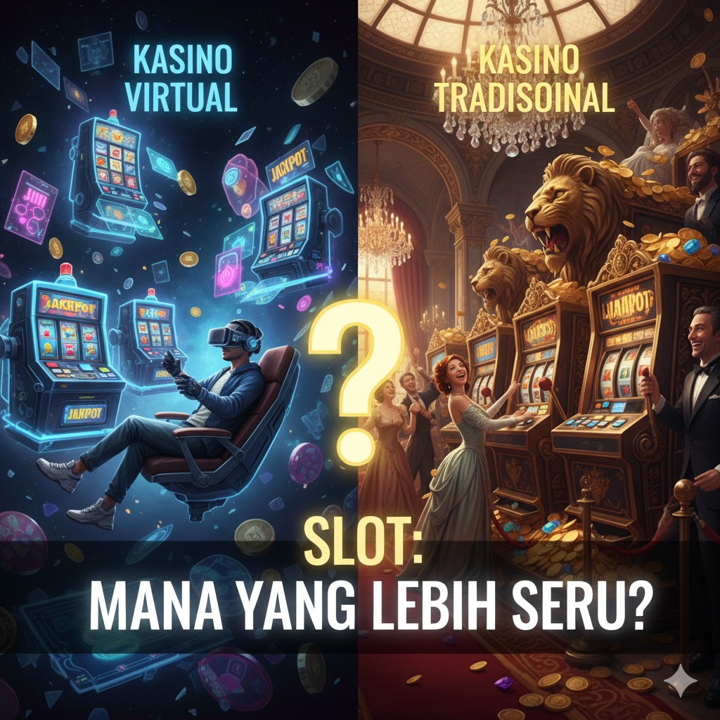 Slot di Kasino Virtual vs Tradisional